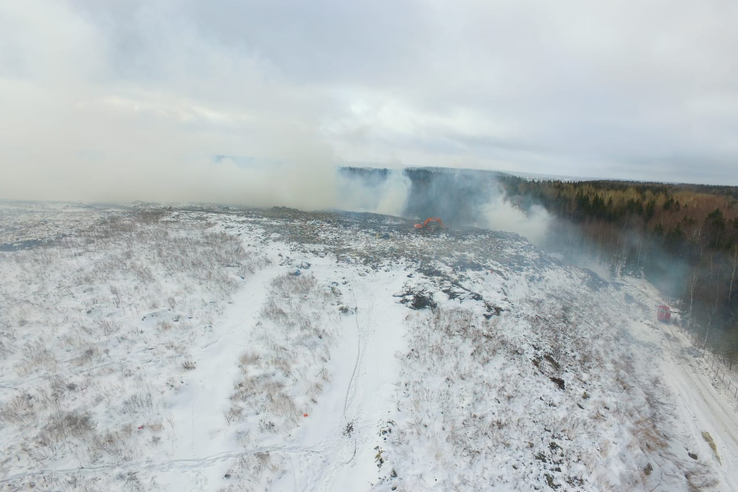 Пожар на полигоне твердых бытовых отходов «Вырицкий» обсудили сегодня в Правительстве Ленобласти