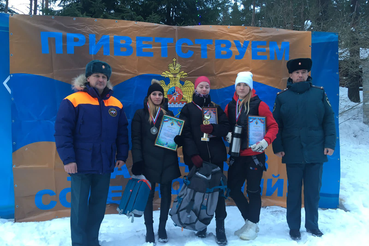 Первая среди лыжниц в первенстве пожарно-спасательного гарнизона области