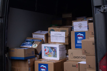 Ленинградская область направила очередной гуманитарный груз для подразделения «БАРС»