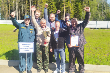 Лучшие добровольные пожарные в Бокситогорском районе