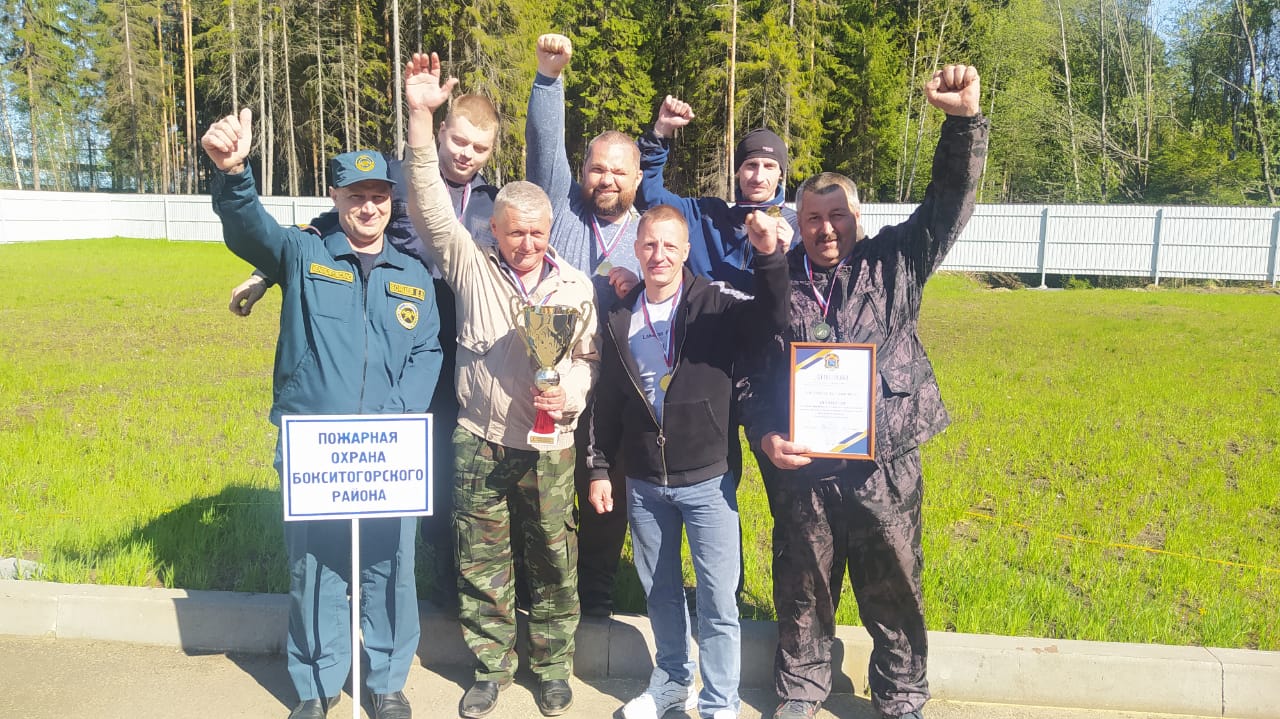 Лучшие добровольные пожарные в Бокситогорском районе